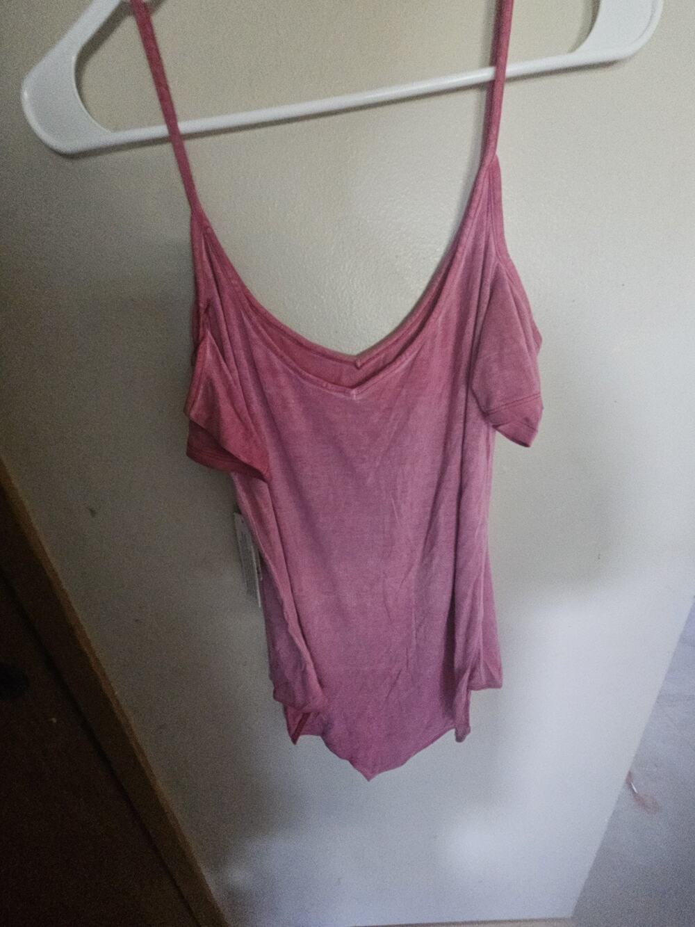 Mudd Pink Cold Shoulder Snap Bodysuit Womens XL NWT Soft Stretch